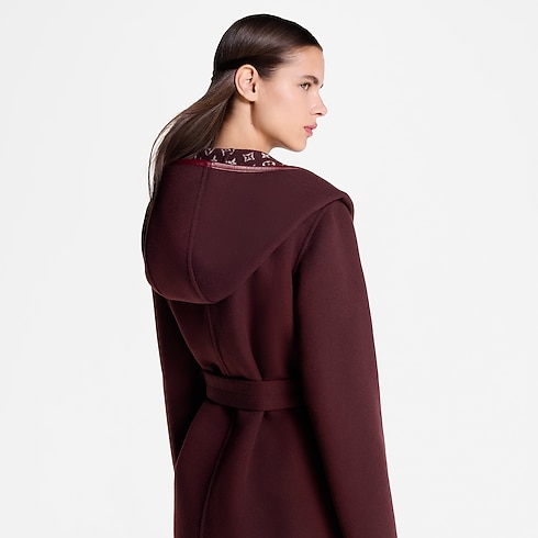 Ready-to-Wear Coats and Jackets Signature Long Hooded Wrap Coat | Louis Vuitton ® (Product zoom)