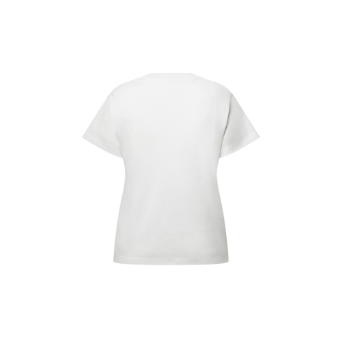 Ready-to-Wear Tops Signature Plaque T-Shirt | Louis Vuitton ® (Product zoom)