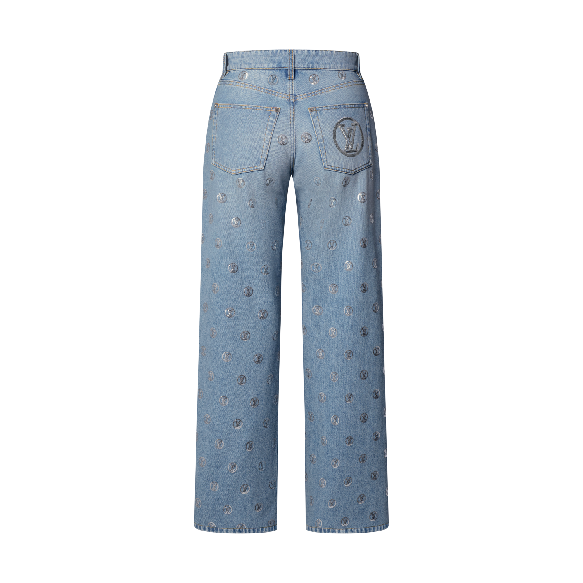 Ready-to-Wear Pants Signature Sequin Boot-Cut Jeans | Louis Vuitton ® (Product zoom)