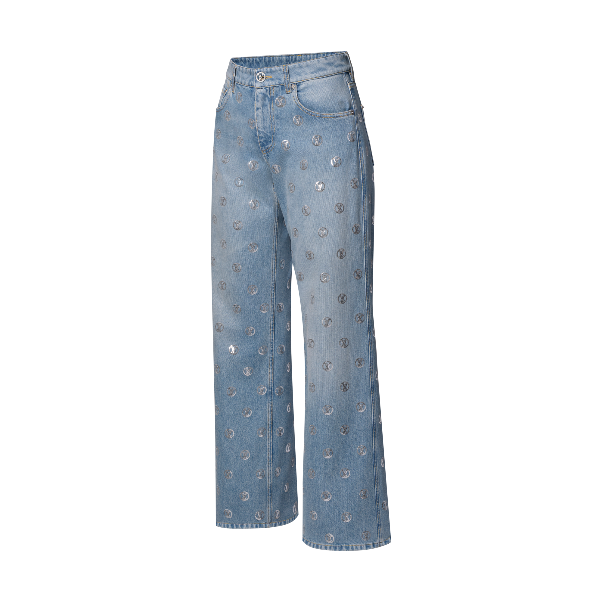  Ready-to-Wear Pants Signature Sequin Boot-Cut Jeans | Louis Vuitton ® (Product zoom)