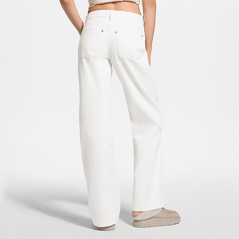 Ready-to-Wear Pants and Shorts Signature Sequin Wide-Leg Jeans | Louis Vuitton ® (Product zoom)