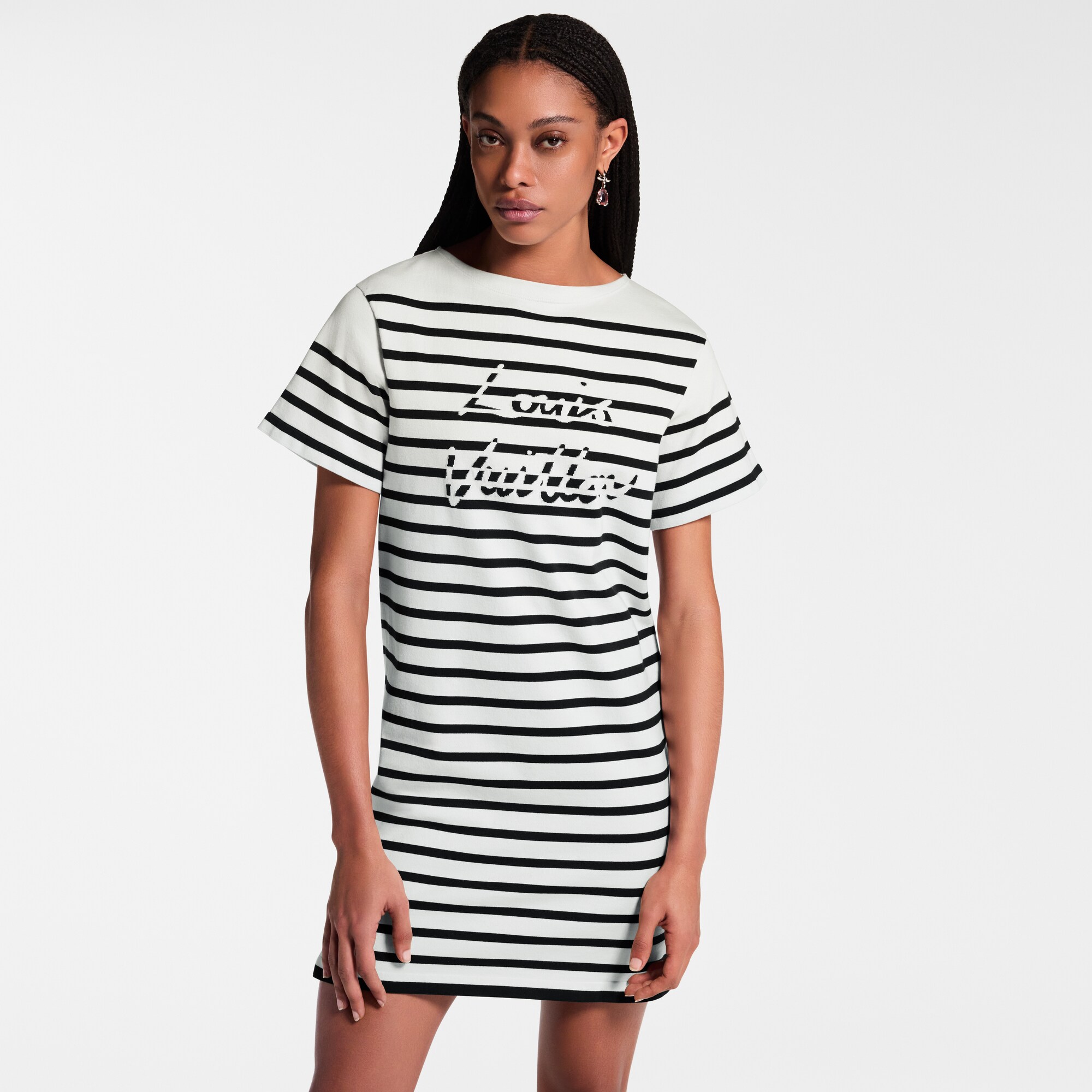  Ready-to-Wear Dresses Signature Stripes Knit Dress | Louis Vuitton ® (Product zoom)