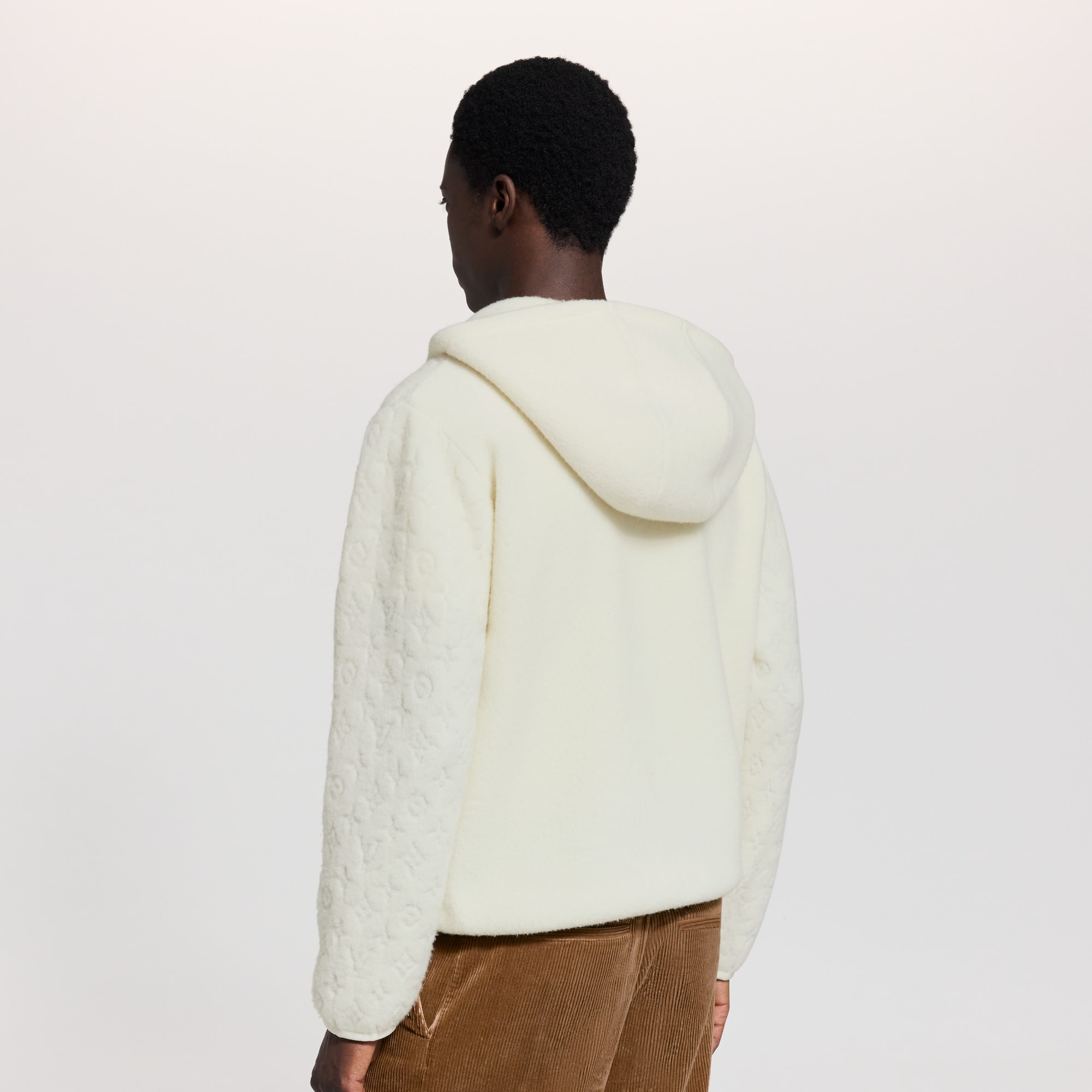  For Men LV Ski Signature Technical Wool Pile Hoodie | Louis Vuitton ® (Product zoom)