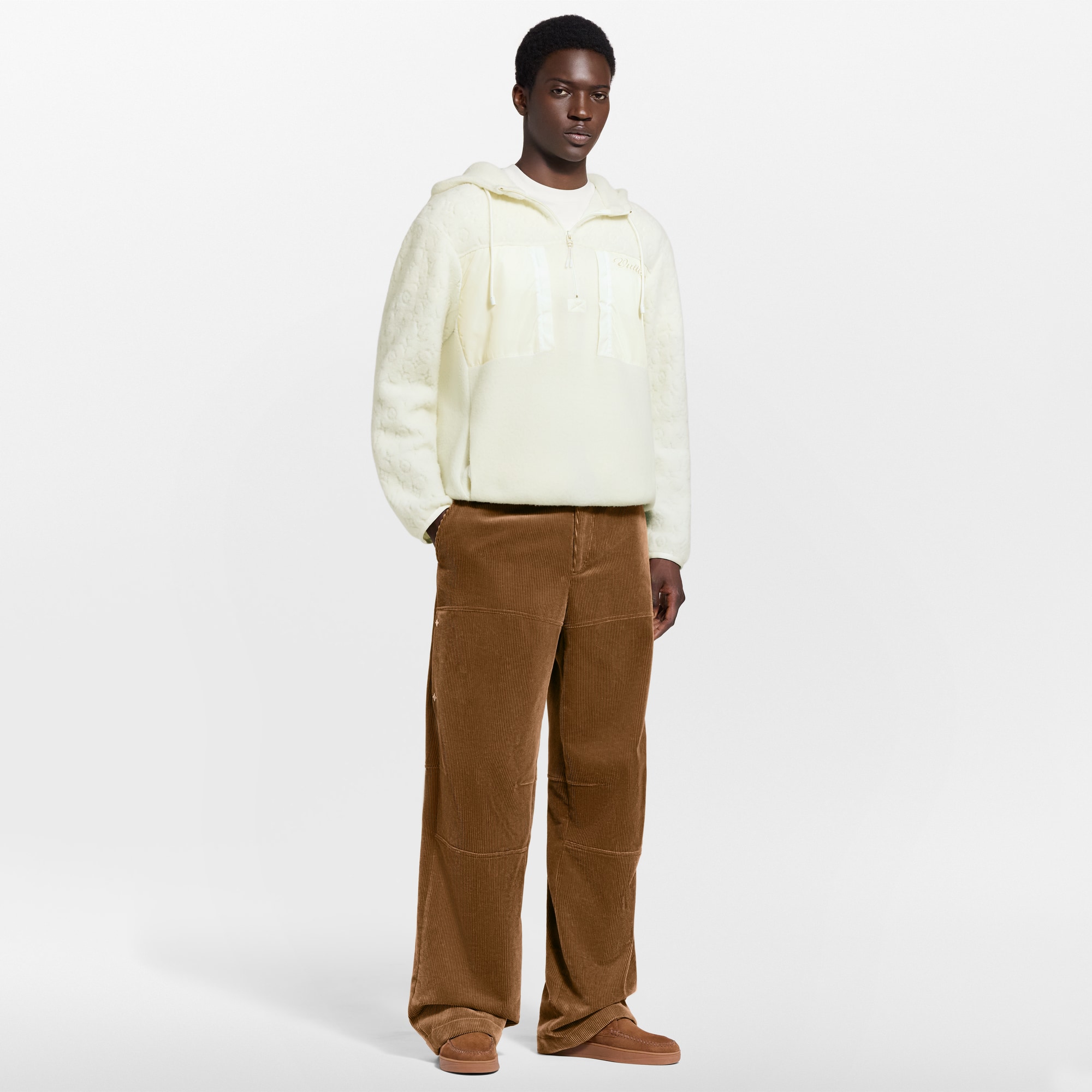  For Men LV Ski Signature Technical Wool Pile Hoodie | Louis Vuitton ® (Product zoom)