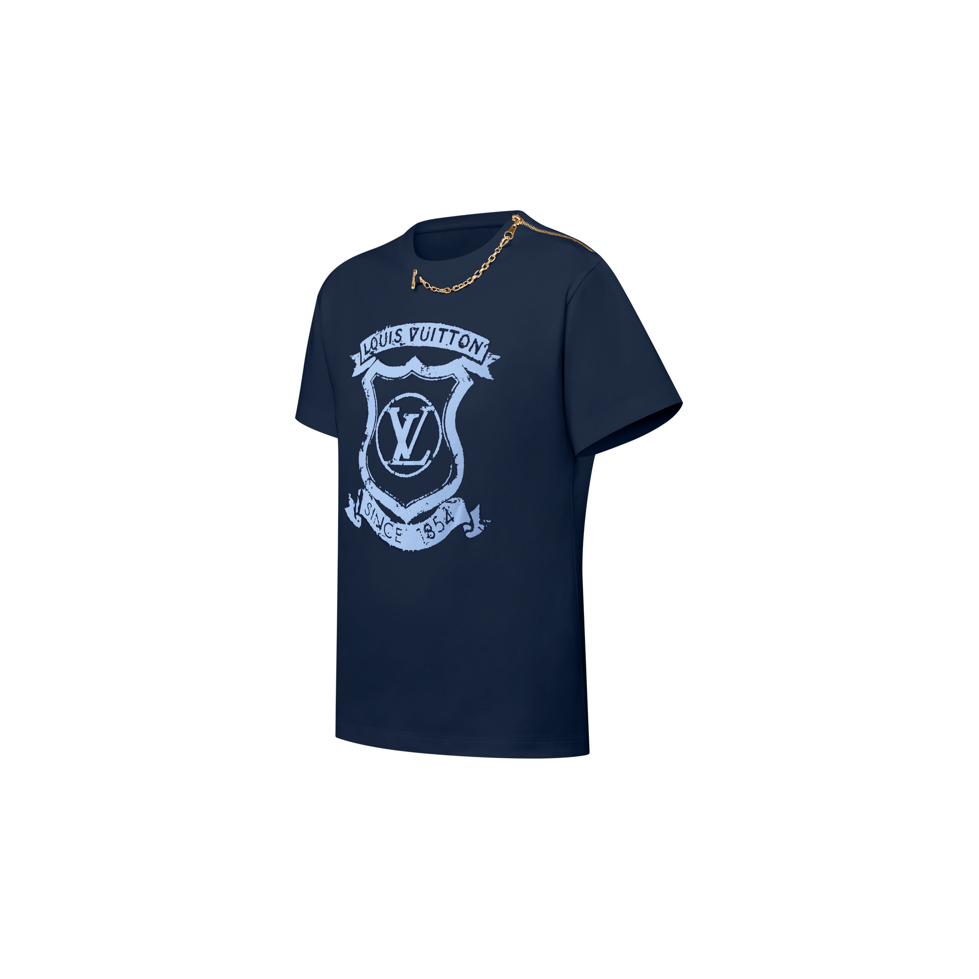  Ready-to-Wear Tops Signature Zipper Detail T-Shirt | Louis Vuitton ® (Product zoom)