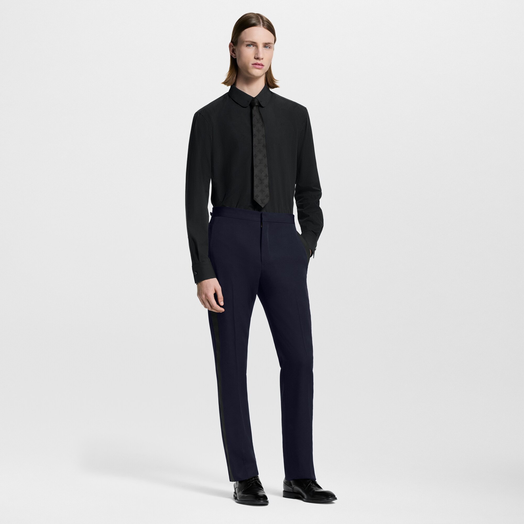  Ready-to-Wear Shirts Silk-Blend Evening Shirt | Louis Vuitton ® (Product zoom)