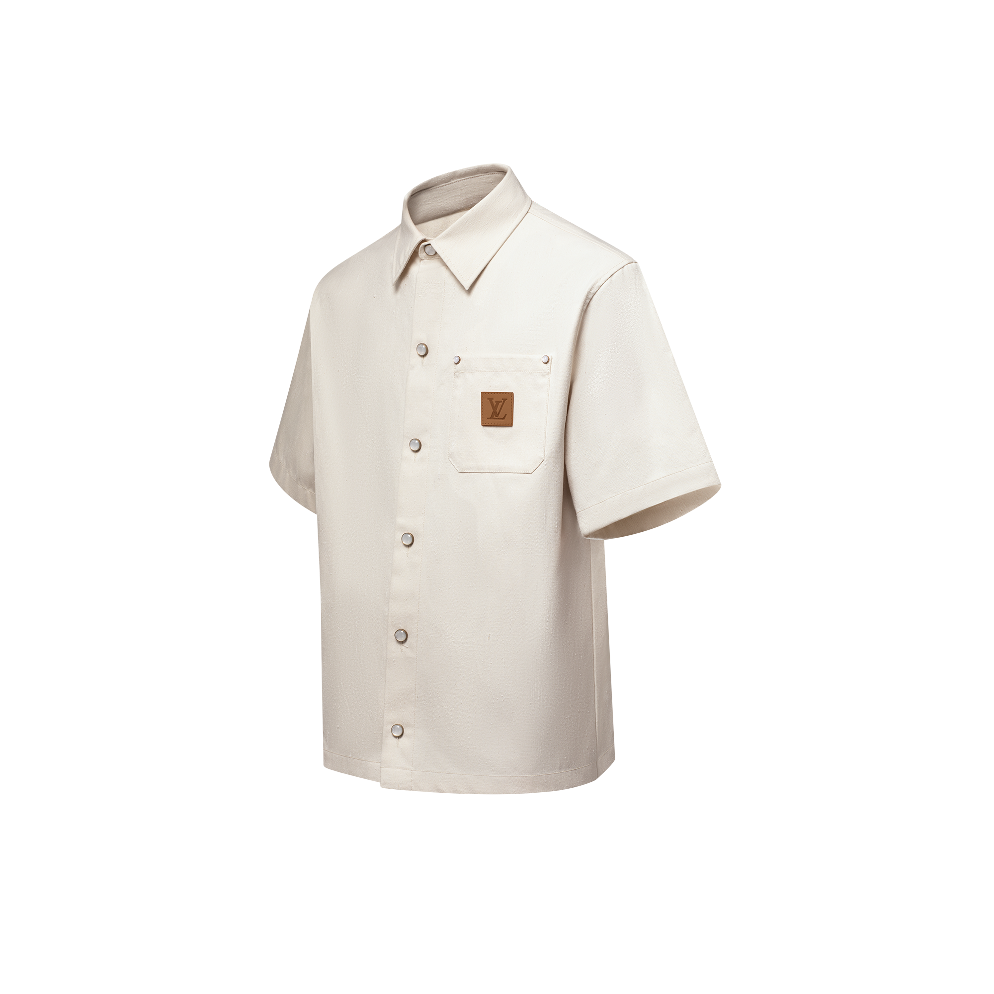  Ready-to-Wear Shirts Silk-Blend Short-Sleeved Shirt  | Louis Vuitton ® (Product zoom)