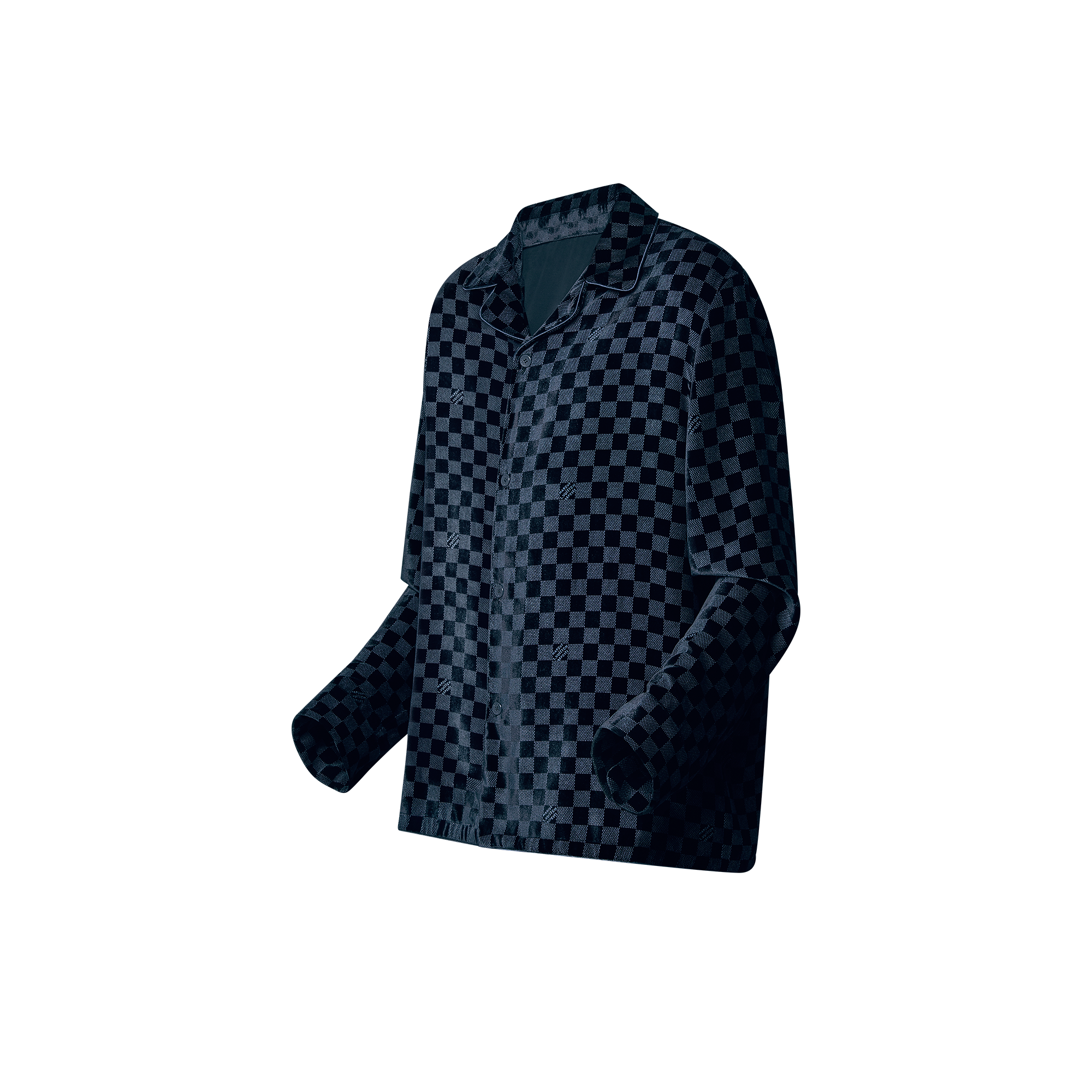 Silk-Blend Velvet Long-Sleeved Evening Overshirt