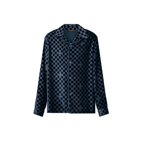 Ready-to-Wear All Ready-to-Wear Silk-Blend Velvet Long-Sleeved Evening Overshirt | Louis Vuitton ® (Product zoom)
