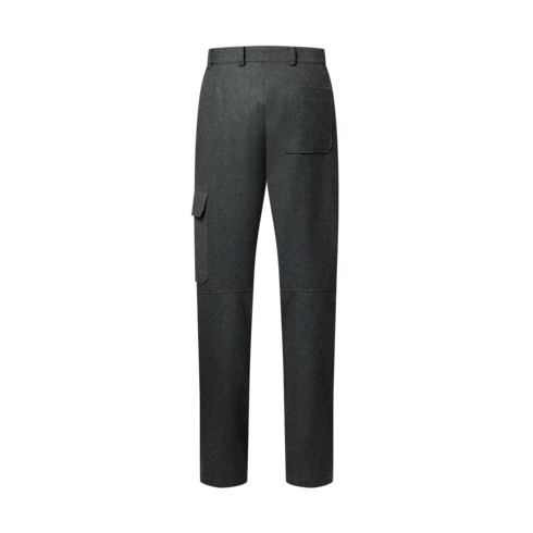 Ready-to-Wear Pants Silk, Cashmere And Wool Blend Double-Face Cargo Pants | Louis Vuitton ® (Product zoom)