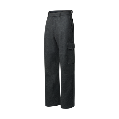 Ready-to-Wear Pants Silk, Cashmere And Wool Blend Double-Face Cargo Pants | Louis Vuitton ® (Product zoom)