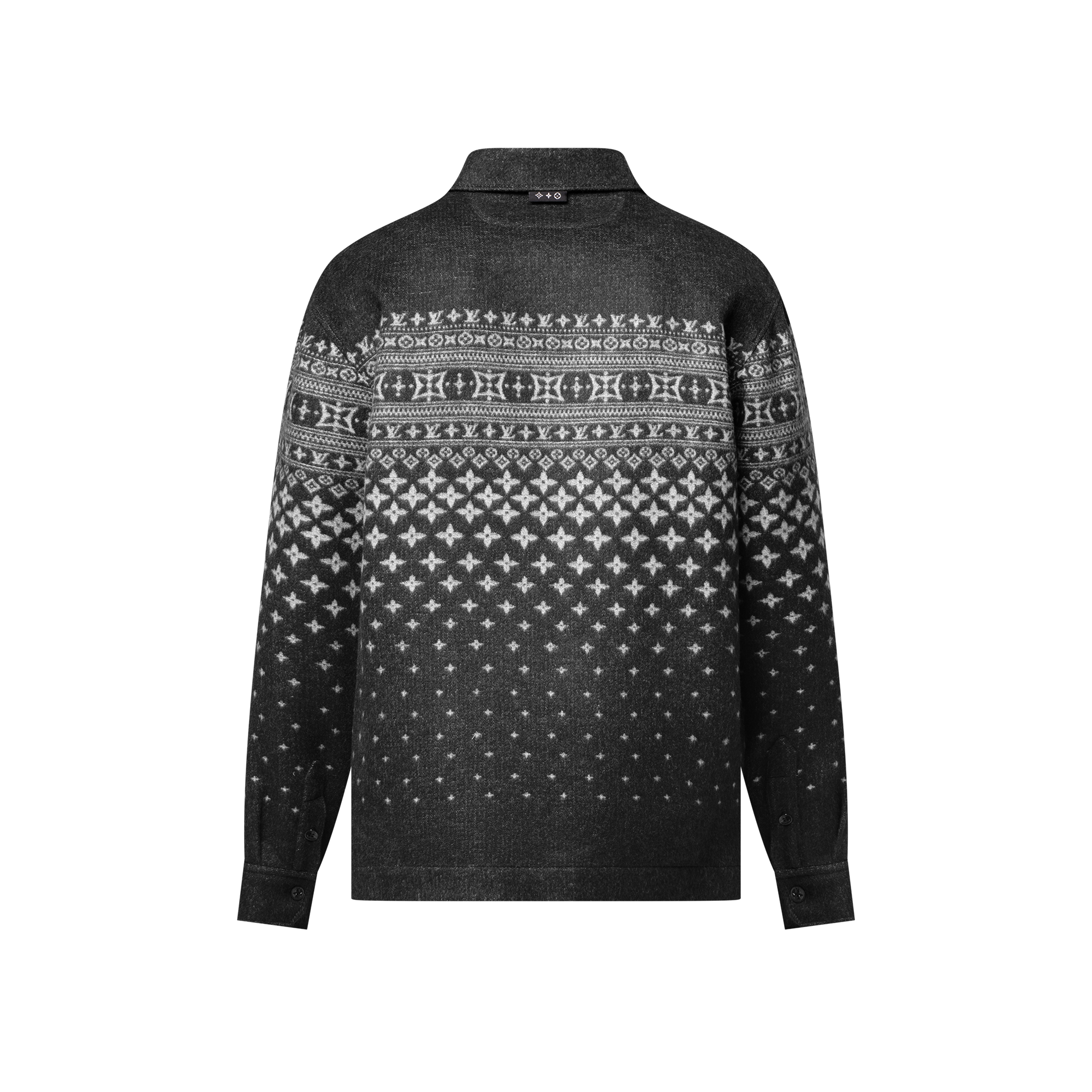  For Men LV Ski Silk, Cashmere And Wool-Blend Double-Face Jacquard Overshirt | Louis Vuitton ® (Product zoom)