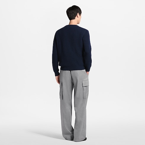 Ready-to-Wear All Ready-to-Wear Silk Cashmere Tailored Drawstring Cargo Pants | Louis Vuitton ® (Product zoom)