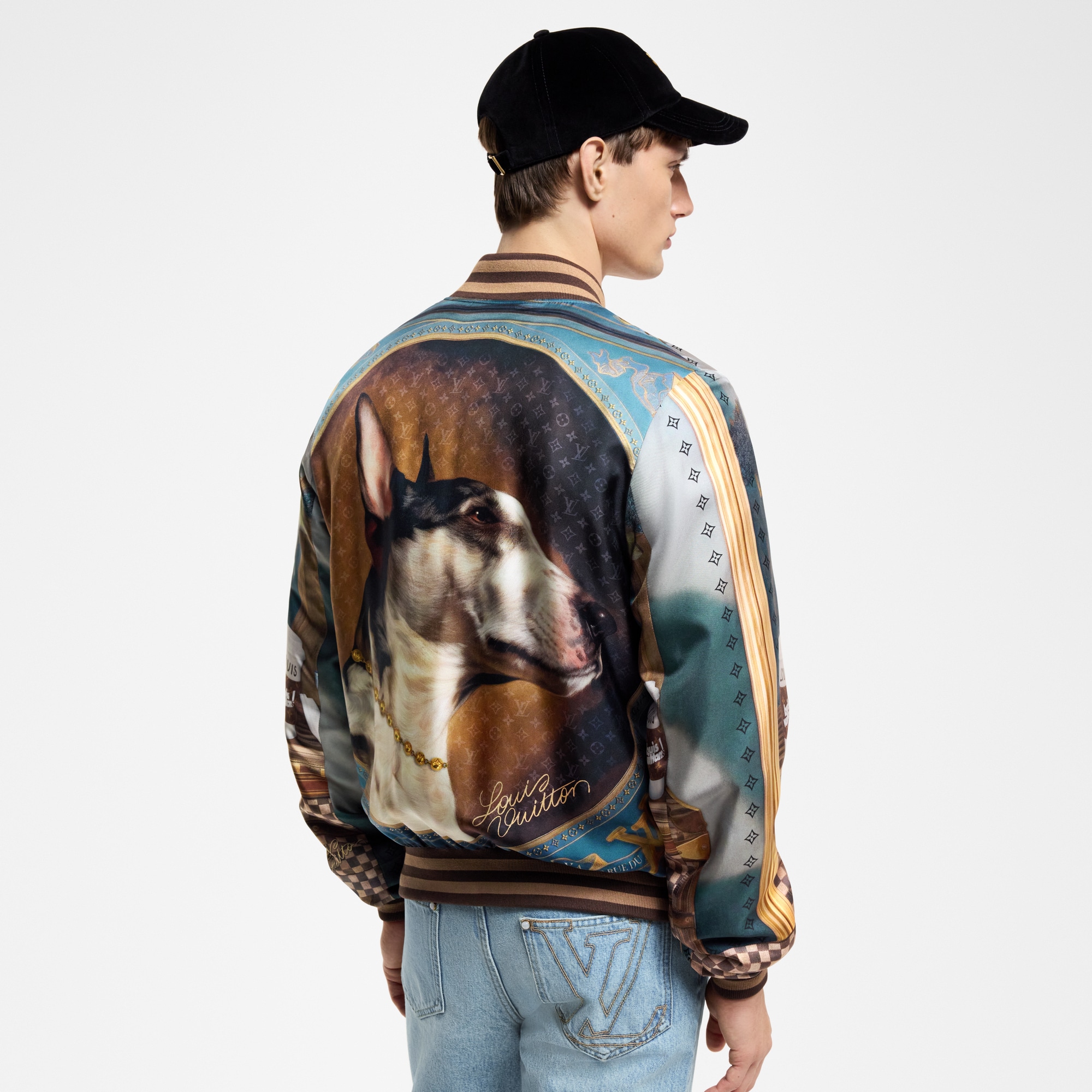  Ready-to-Wear Coats and Outerwear Silk Scarf Souvenir Jacket | Louis Vuitton ® (Product zoom)