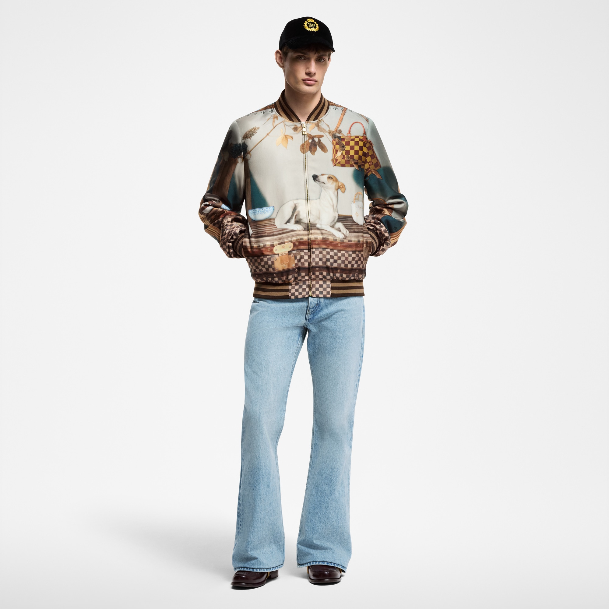  Ready-to-Wear Coats and Outerwear Silk Scarf Souvenir Jacket | Louis Vuitton ® (Product zoom)
