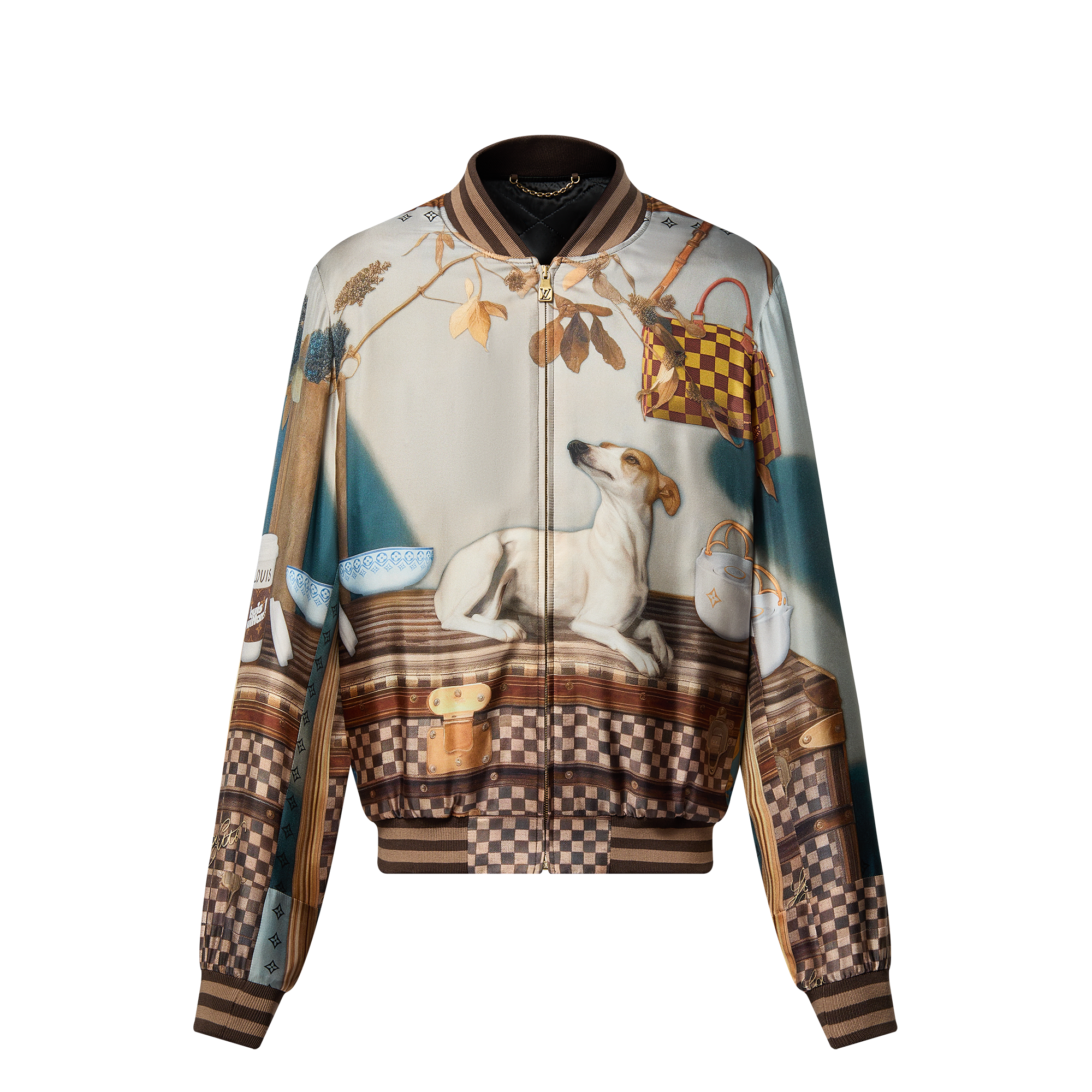  Ready-to-Wear Coats and Outerwear Silk Scarf Souvenir Jacket | Louis Vuitton ® (Product zoom)
