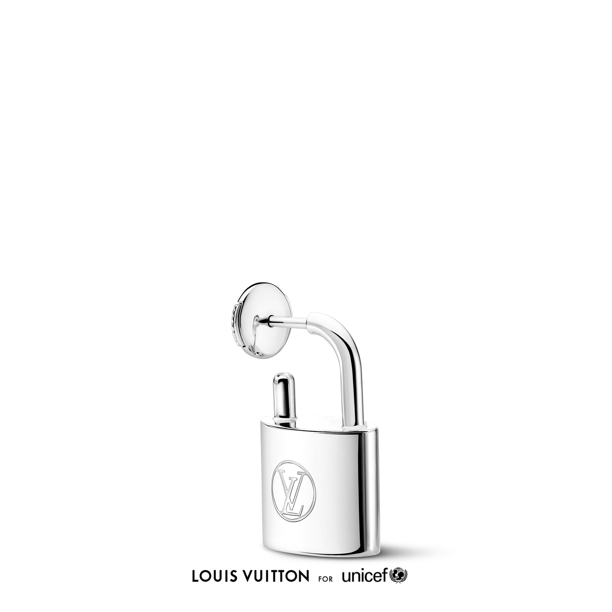 Silver Lockit Earring, Sterling Silver - Per Unit
