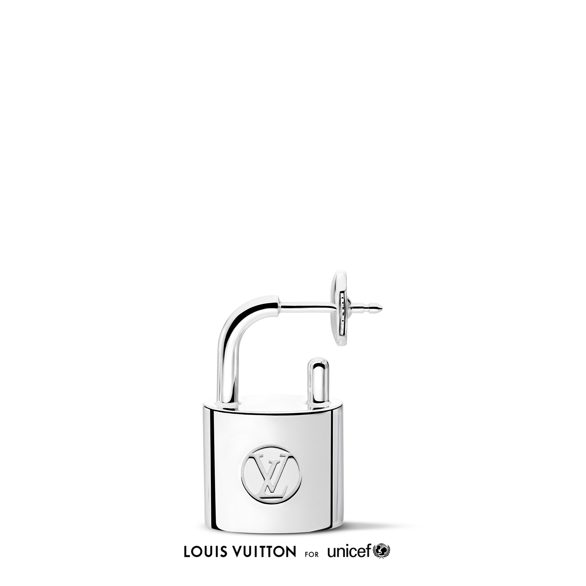 Silver Lockit Earring, Sterling Silver - Per Unit