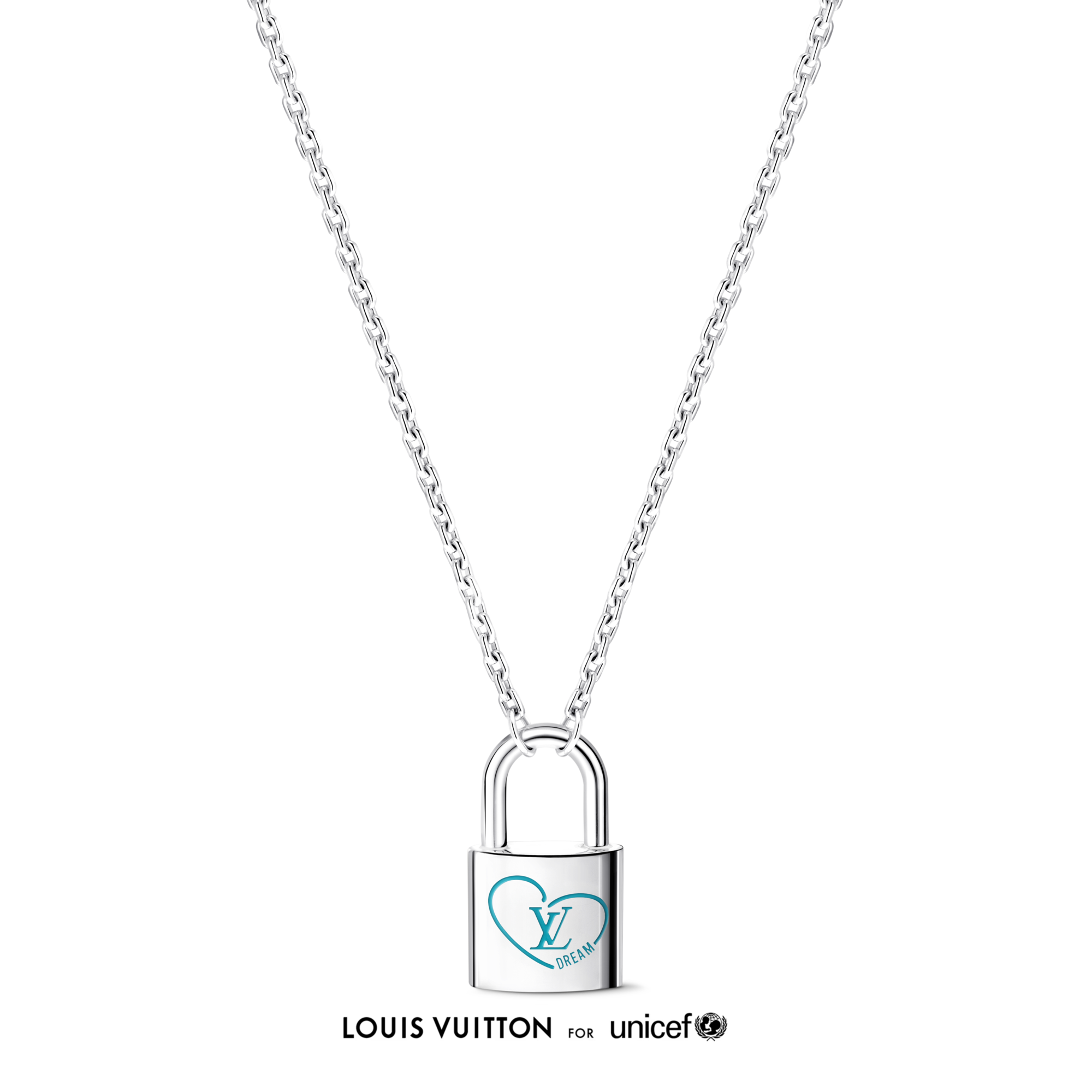 Silver Lockit x Felix Lee Pendant, Sterling Silver and Blue 