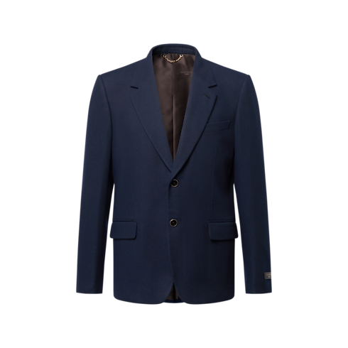 Ready-to-Wear Denim Single-Breasted Denim Notch Lapel Jacket | Louis Vuitton ® (Product zoom)