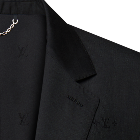 Ready-to-Wear All Ready-to-Wear Single-Breasted Jacquard Gaston Jacket | Louis Vuitton ® (Product zoom)