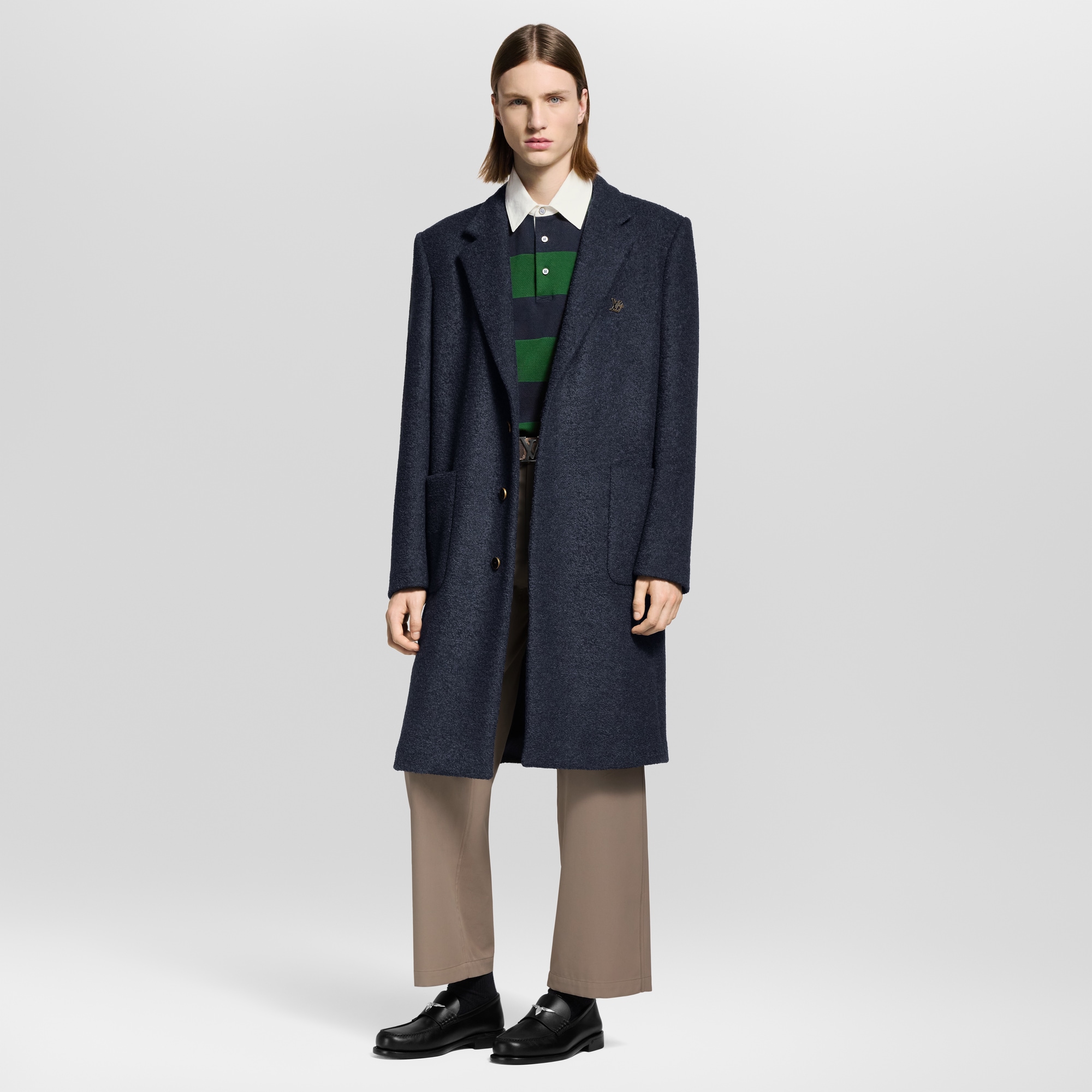  Ready-to-Wear Coats and Outerwear Single-Breasted Wool City Coat | Louis Vuitton ® (Product zoom)