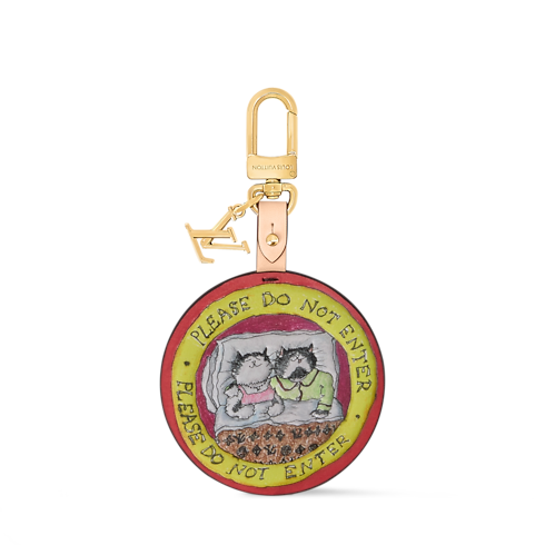 S00 Accessories Key Holders and Bag Charms Sleeping Cats Tag Bag Charm | Louis Vuitton ® (Product zoom)