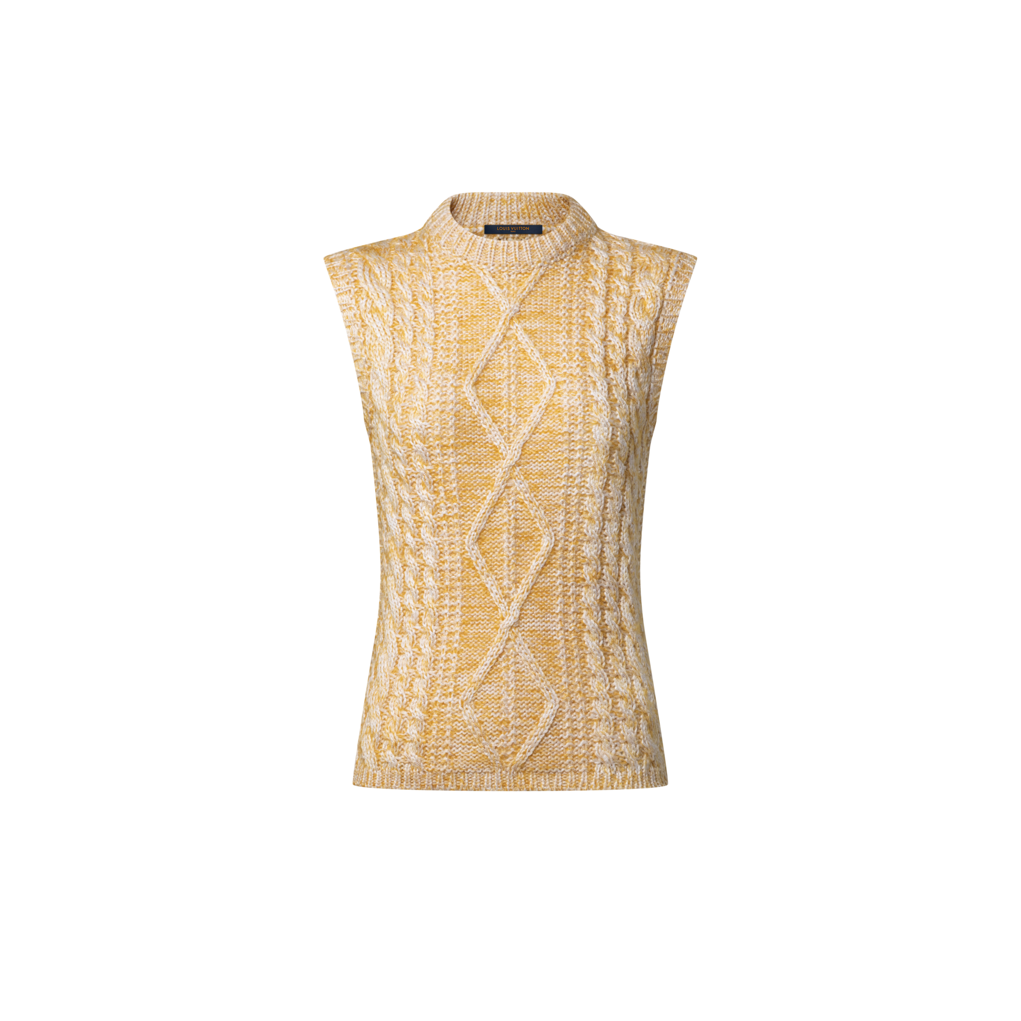  Ready-to-Wear Knitwear Sleeveless Cable Knit Pullover | Louis Vuitton ® (Product zoom)