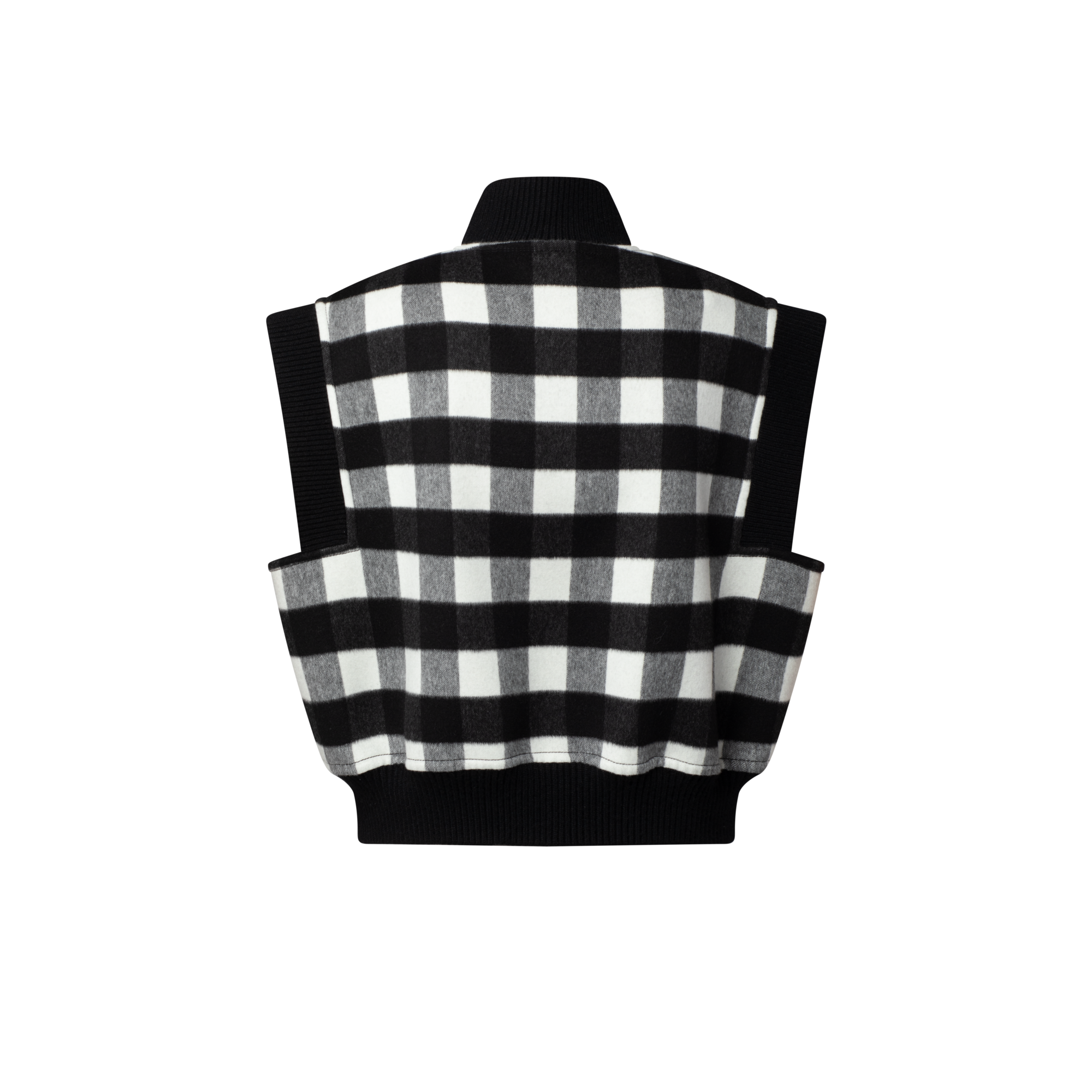  Ready-to-Wear Coats and Jackets Sleeveless Check Bomber Jacket | Louis Vuitton ® (Product zoom)