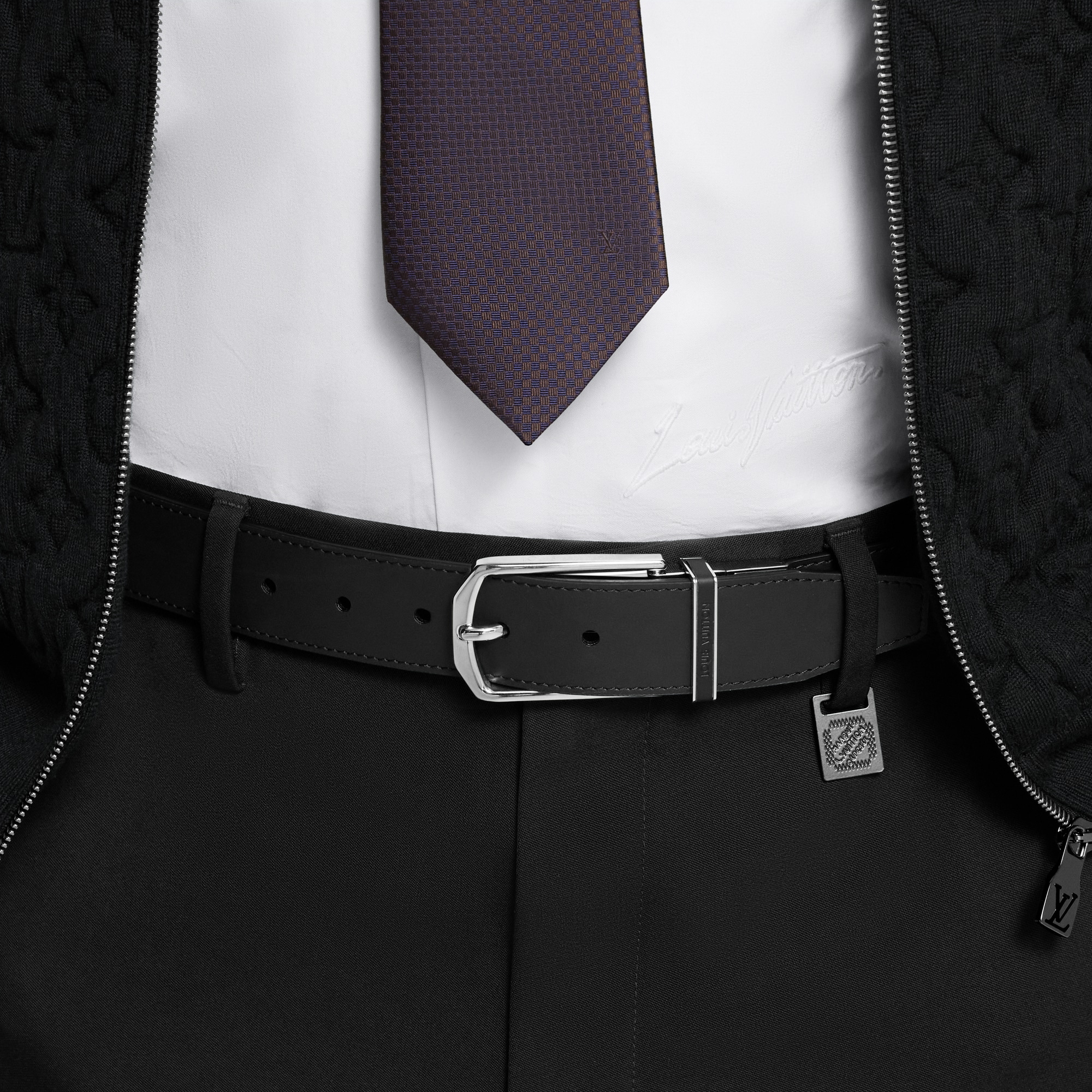 Slender 35mm Reversible Belt Damier Infini Leather - Men  display picture 3
