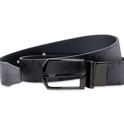 Monogram Midnight Accessories Belts Slender Monogram Midnight 35mm Reversible Belt | Louis Vuitton ® (Product zoom)