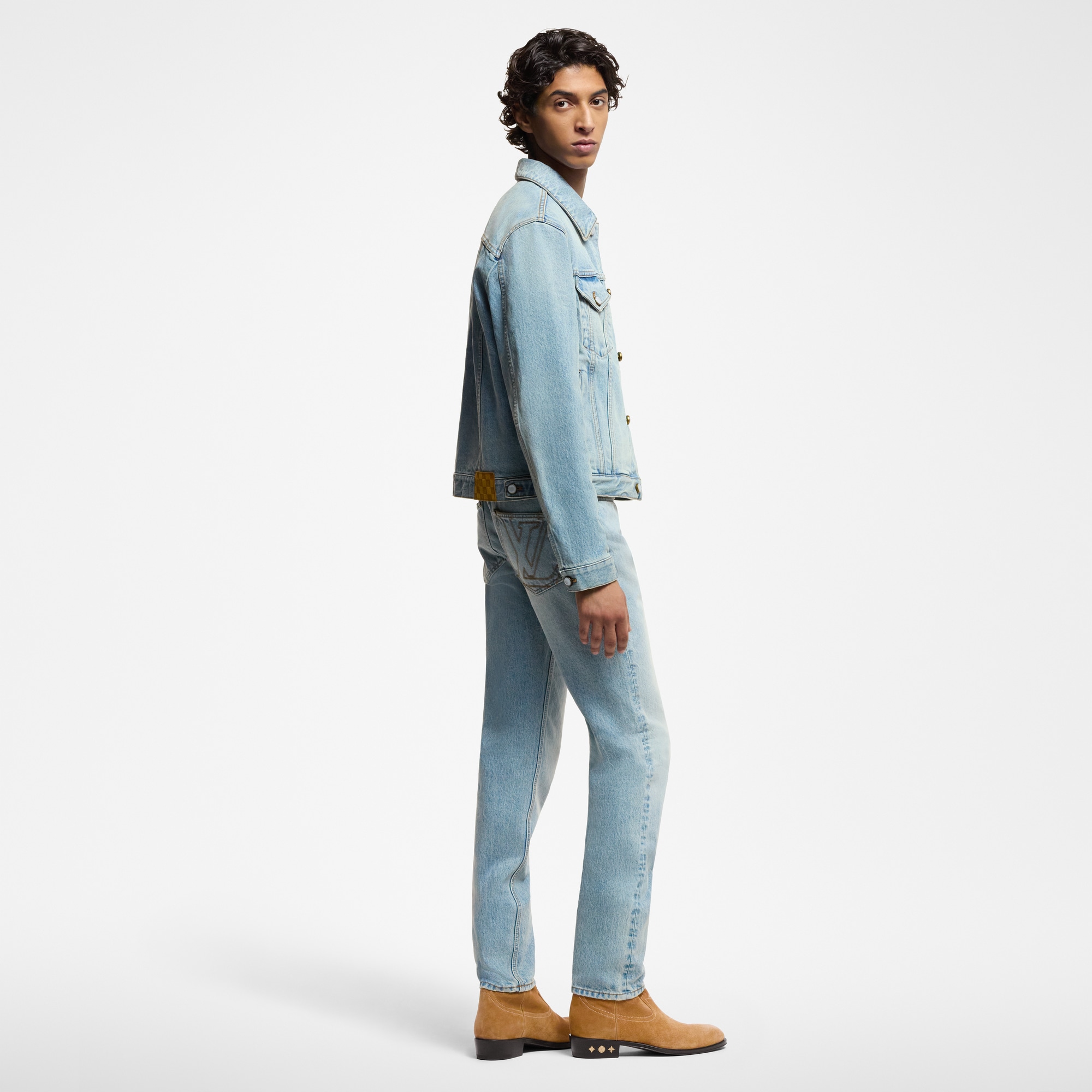  Ready-to-Wear Denim Slim Fit Denim Pants  | Louis Vuitton ® (Product zoom)