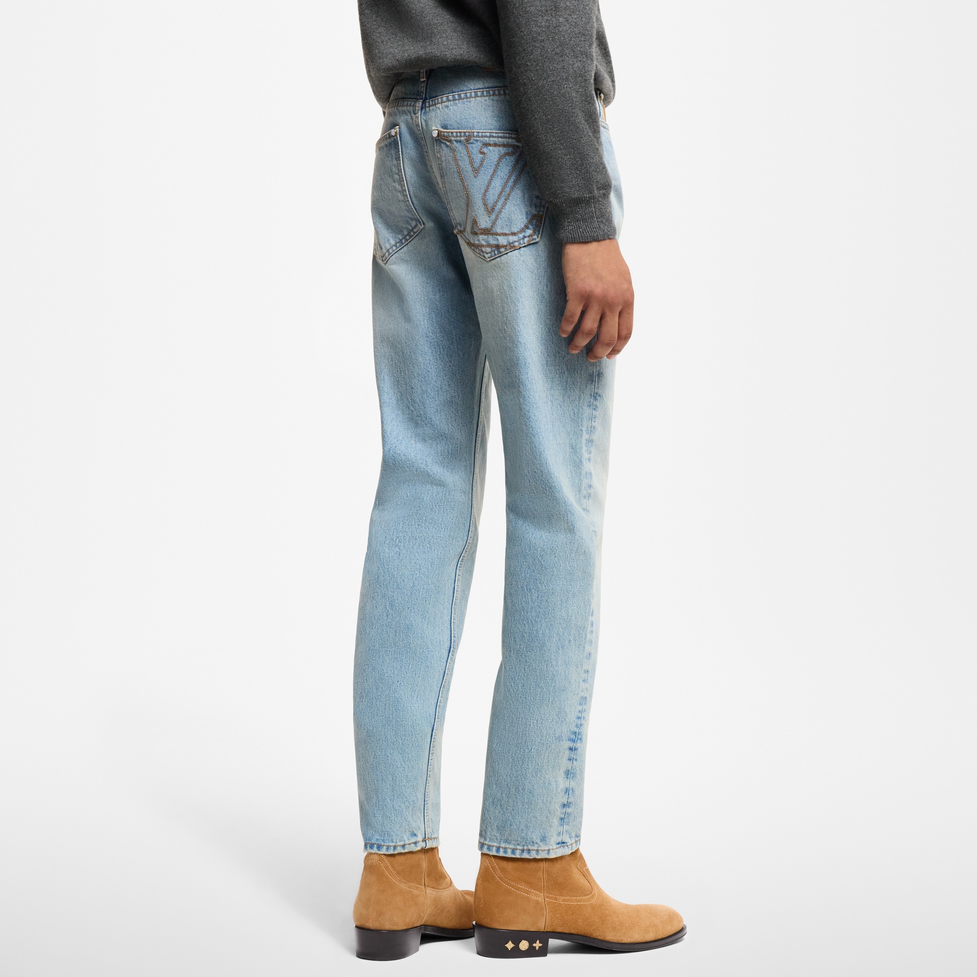  Ready-to-Wear Denim Slim Fit Denim Pants  | Louis Vuitton ® (Product zoom)