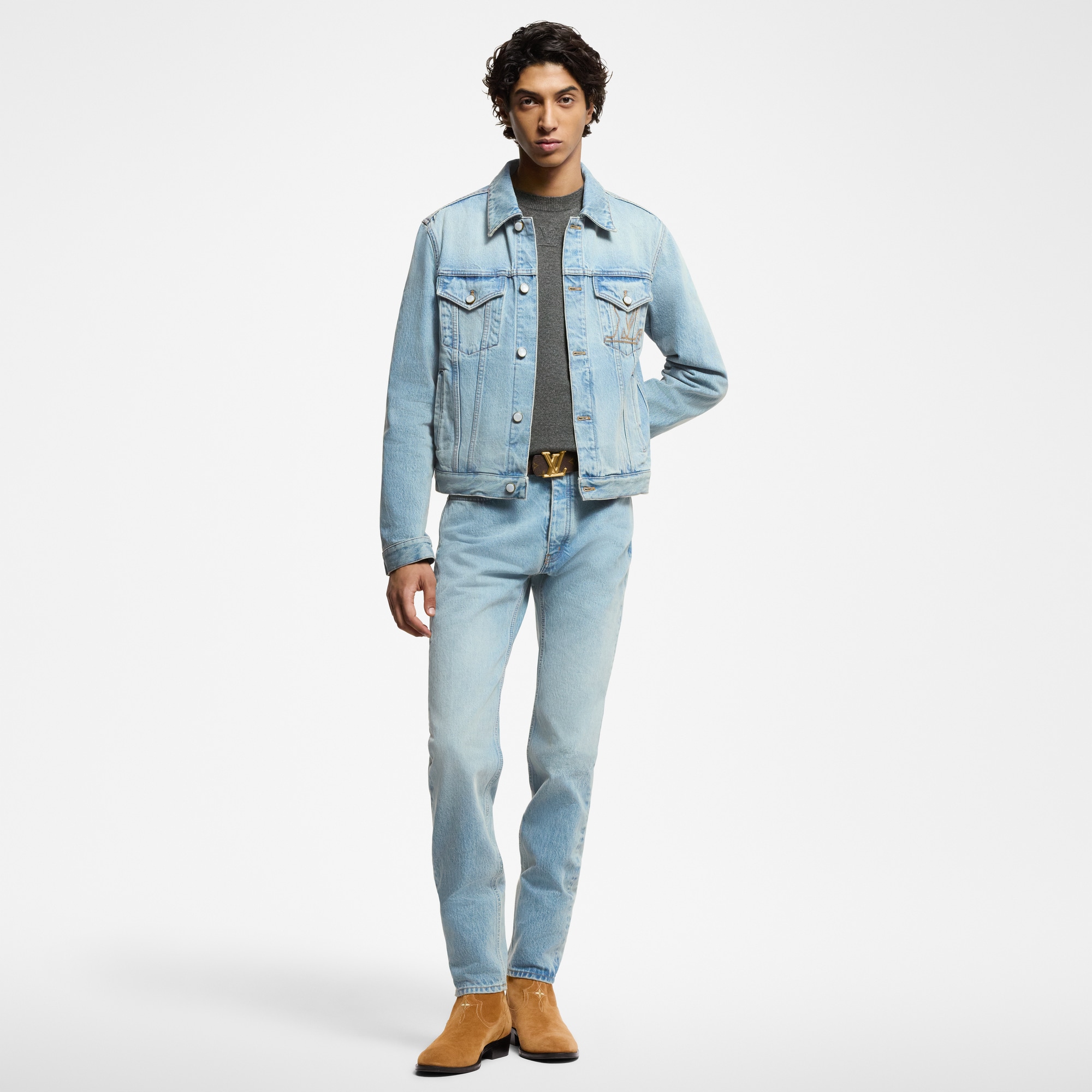  Ready-to-Wear Denim Slim Fit Denim Pants  | Louis Vuitton ® (Product zoom)