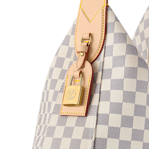 Damier Azur Women's Bags Newness Slouchy MM | Louis Vuitton ® (Product zoom)