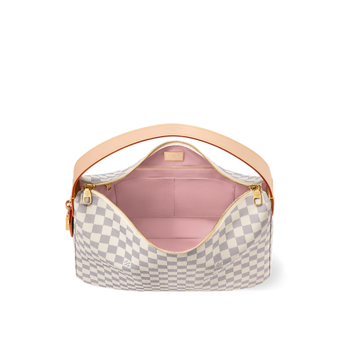 Damier Azur Women's Bags Newness Slouchy MM | Louis Vuitton ® (Product zoom)
