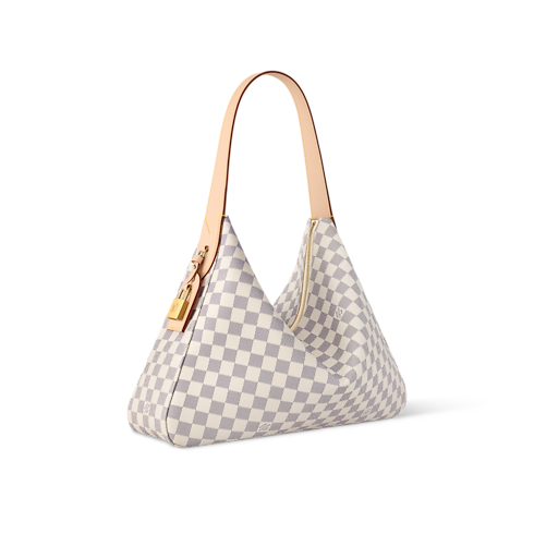 Damier Azur Women's Bags Newness Slouchy MM | Louis Vuitton ® (Product zoom)
