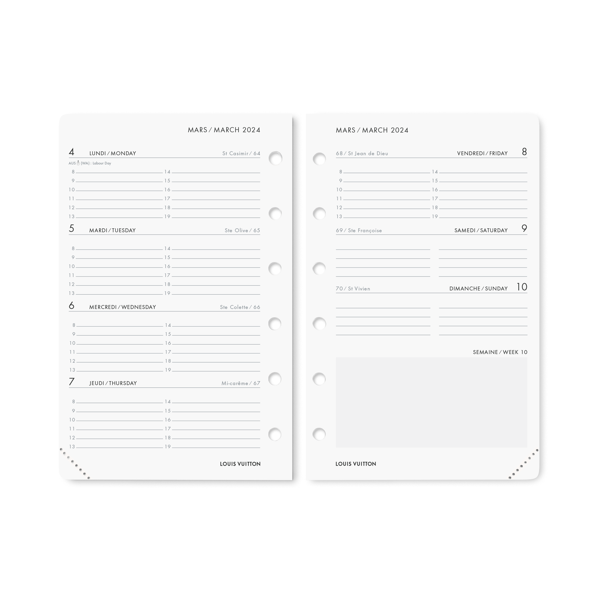 louis vuitton diary refill