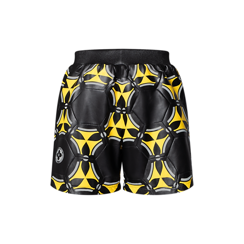 Ready-to-Wear All Ready-to-Wear Soccer Ball Patchwork Leather Shorts | Louis Vuitton ® (Product zoom)