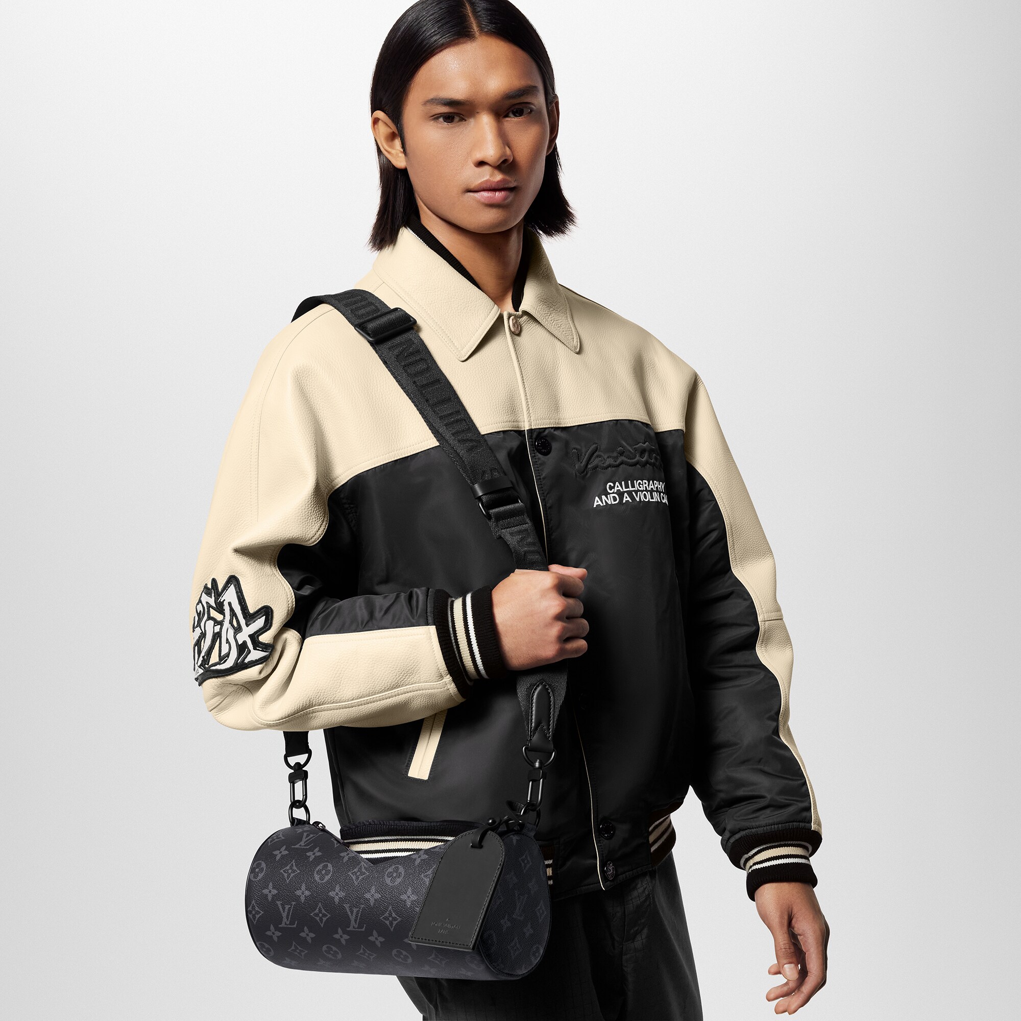 Monogram Eclipse Bags All Collections Soft Polochon PM | Louis Vuitton ® (Product zoom)