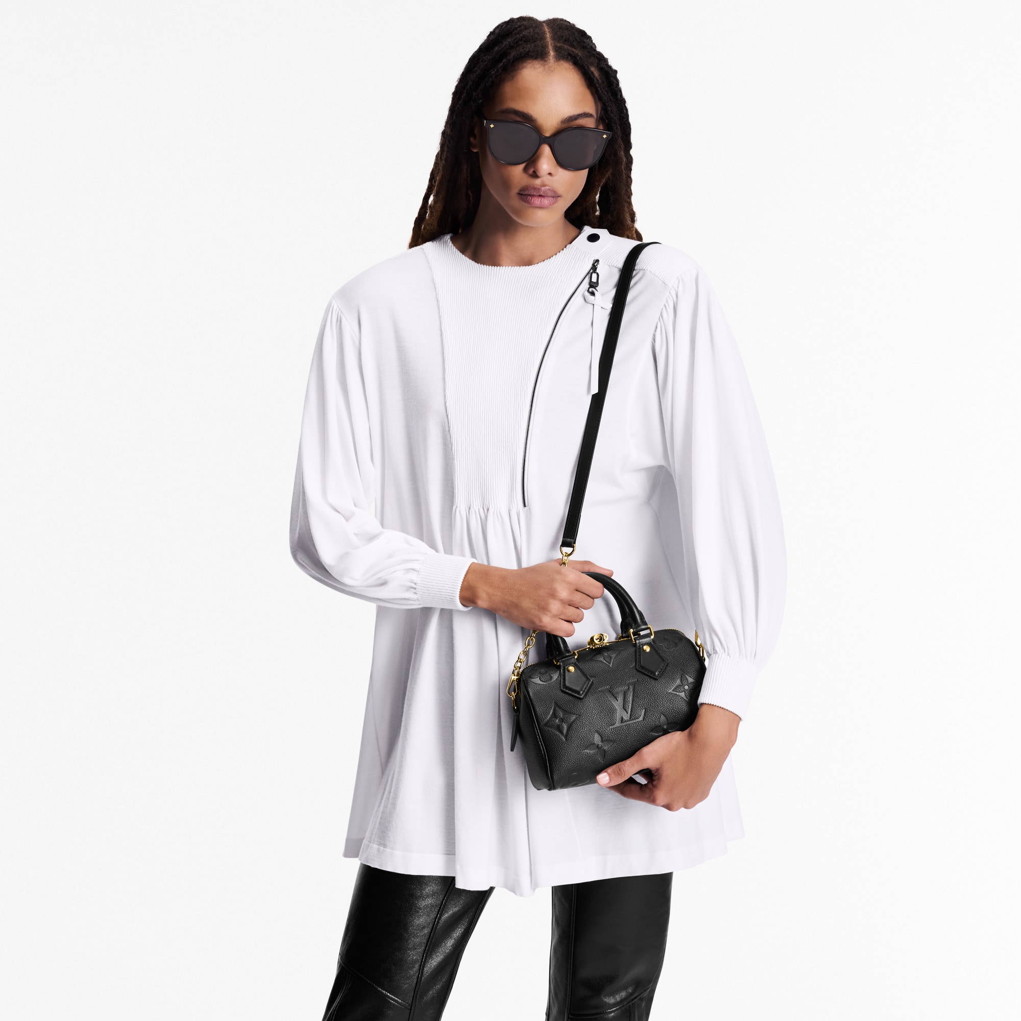 Monogram Empreinte Leather Handbags All Handbags Speedy Bandoulière 20 | Louis Vuitton ® (Product zoom)