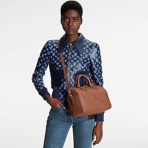 Monogram Empreinte Leather Handbags All Handbags Speedy Bandoulière 25 | Louis Vuitton ® (Product zoom)