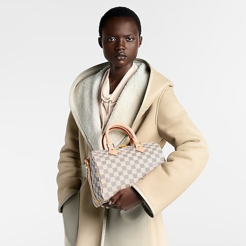 Damier Azur Handbags All Handbags Speedy Bandoulière 25 | Louis Vuitton ® (Product zoom)