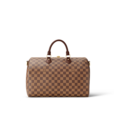 Damier Ebene Handbags All Handbags Speedy Bandoulière 35 | Louis Vuitton ® (Product zoom)