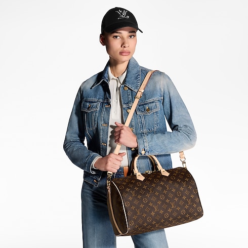 Monogram Personalization Bags and Small Leather Goods Personalization Speedy Bandoulière 35 Mon Monogram | Louis Vuitton ® (Product zoom)