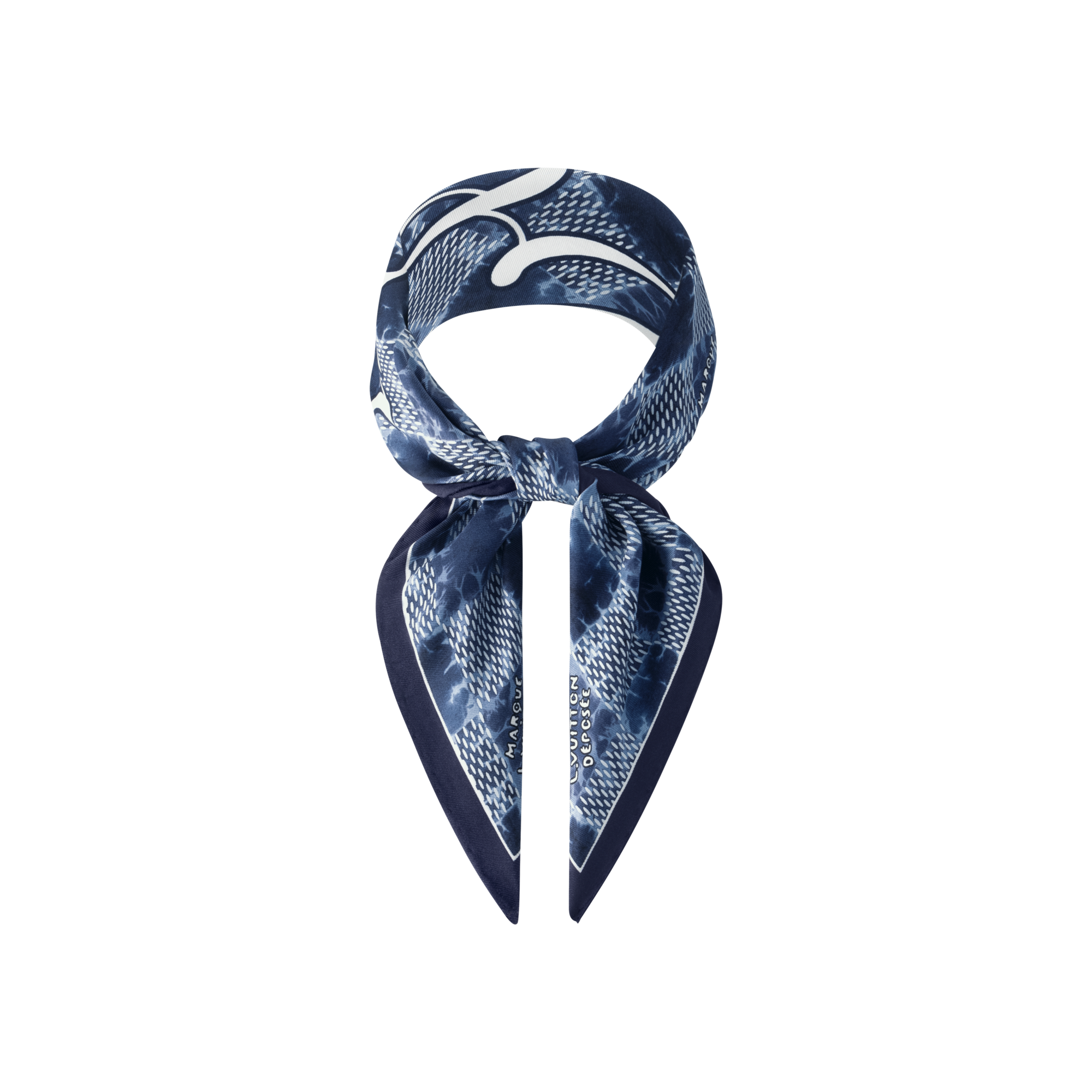 S00 Accessories Silk and Bandanas Splash Damier Silk Square | Louis Vuitton ® (Product zoom)