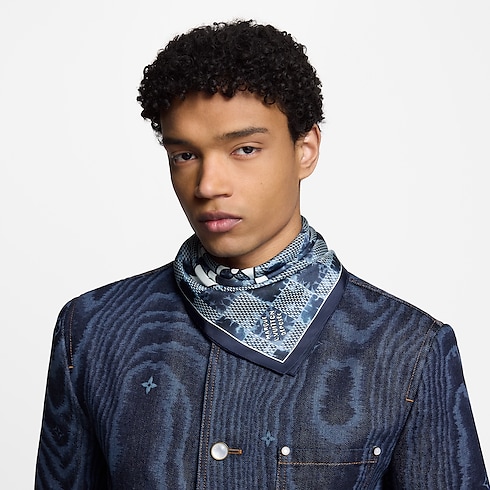 S00 Accessories Silk and Bandanas Splash Damier Silk Square | Louis Vuitton ® (Product zoom)