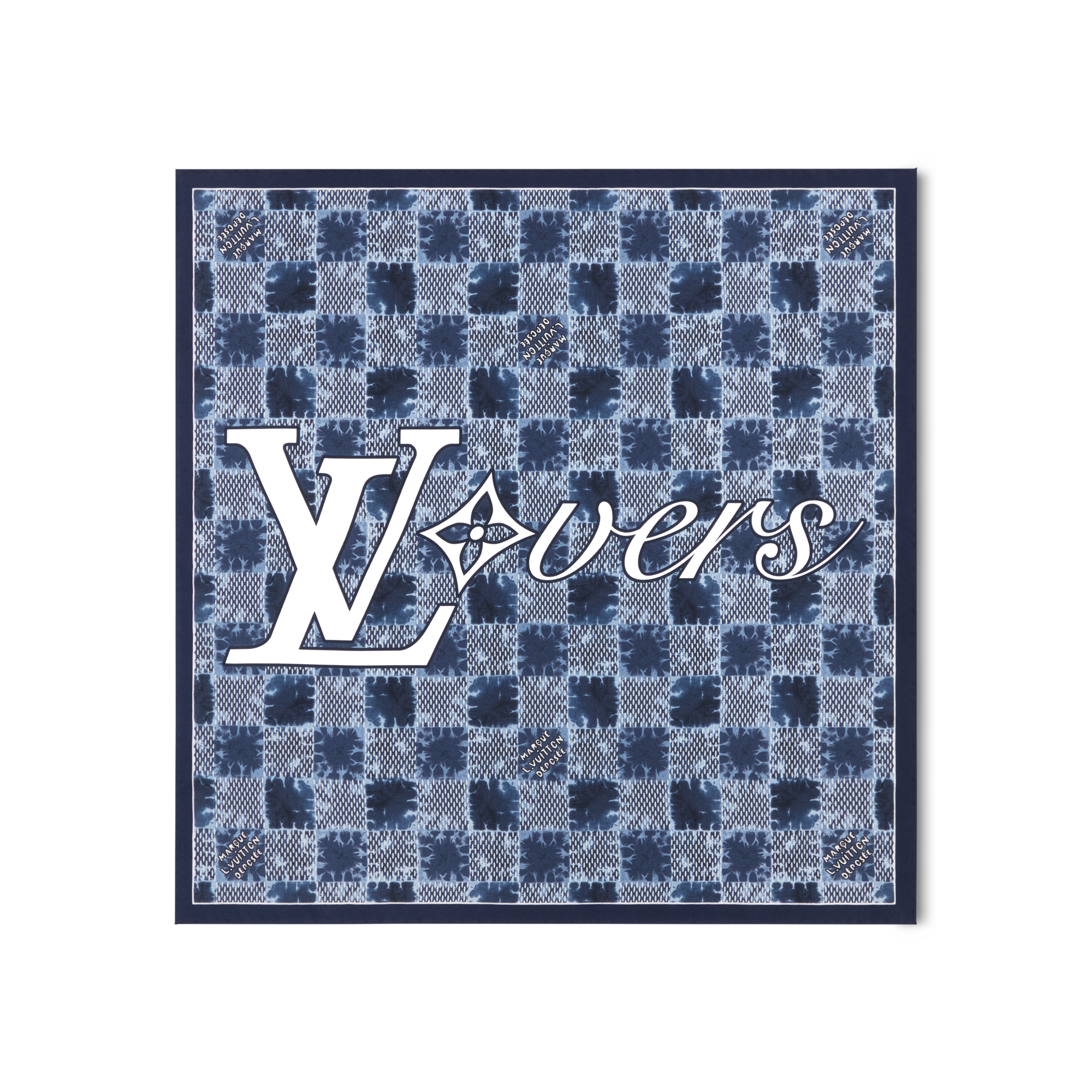 S00 Accessories Silk and Bandanas Splash Damier Silk Square | Louis Vuitton ® (Product zoom)