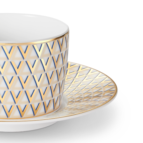 Home and Art of Dining Art of Dining Splendor Set of 2 Teacups and Saucers | Louis Vuitton ® (Product zoom)