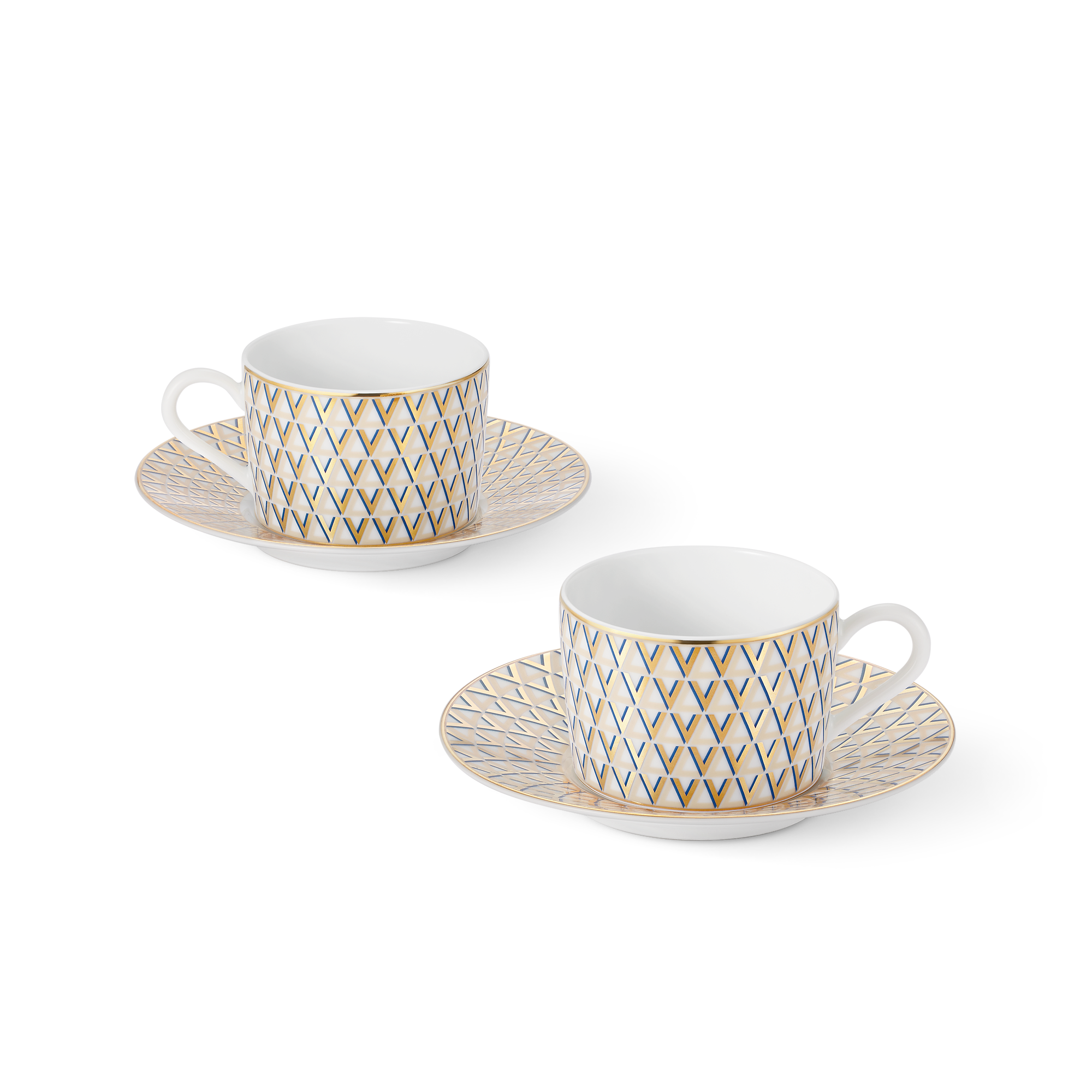 Splendor Set of 2 Teacups and Saucers
